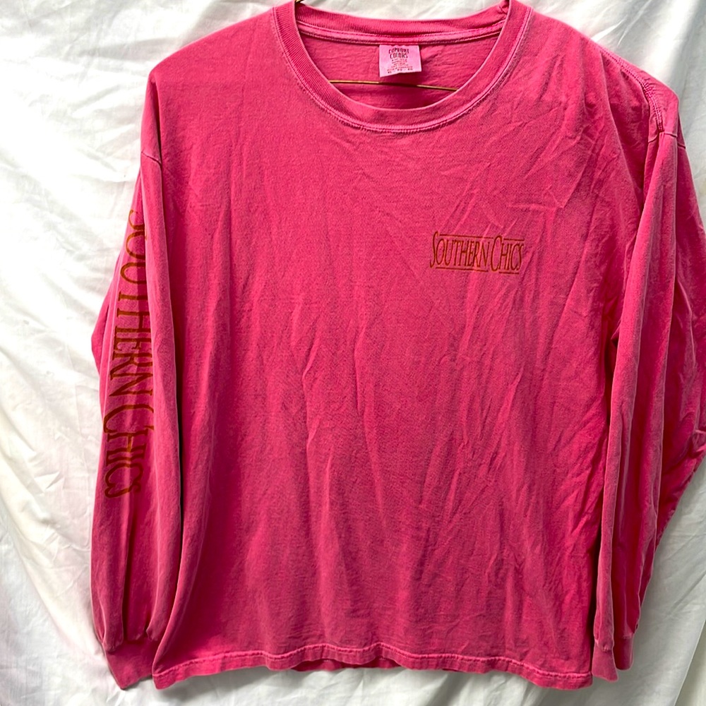 Comfort colors Southern Chics long sleeve tee ladies sz xl
